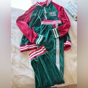 Men’s Blizzard Bay Full Christmas Sweatsuit – Jacket + Pants Set – Size Large